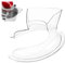 Kitchen Aid Spritzschutz, Mit Einfüllschütte Transparent Küchen Zubehör, Durchmesser 21.3cm Spritzschutz Küche, Geeignet für Mixer, Fleischwolf, Eierschläger
