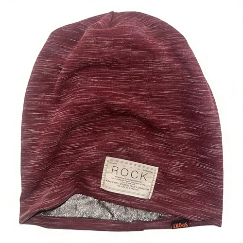 Bonnet de Protection Contre Les Champs électromagnétiques - Unisexe - Bloque 99% des rayonnements électromagnétiques et 5G sans Fil (300 Hz - 10 GHz), Rouge, Taille Unique