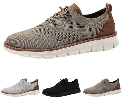 riou Zapatos Wearbreeze for Hombre, Zapatos Ortopédicos Urbanos Ultra Cómodos, Breeze Urban Zapatos Hombre, Zapatos Casuales de Malla Transpirable for Caminar