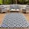 JOJOSEE Outdoor Rug for Garden, 150 x 240cm Large Outdoor Carpet for Patios Waterproof, Reversible Plastic Mat Rug Portable Camping Rugs for Garden Camping Balcony Backyard Beach