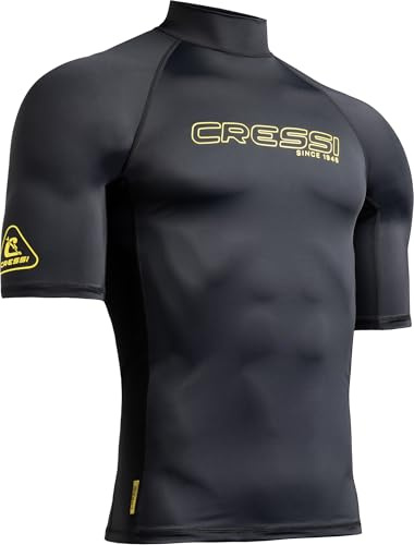 CRESSI Sentinel Man Camiseta de Manga Corta Protección Solar UPF 50+, Sechado Rápido, Natación Surf Buceo Pesca Playa Piscina y Deportes Acuáticos Hombre (Pack de 1)