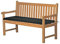 Bankauflage Bankkissen Bankpolster Gartenbankauflage Polsterauflage Sitzauflage Sitzkissen Gartenbank 120 x 47 cm anthrazit dunkelgrau hochwertig Made in Germany