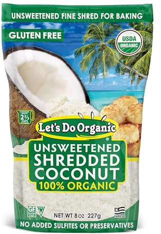LET'S DO ORGANICS, SHREDDED COCONUT,OG1 8 OZ