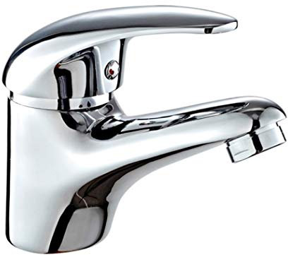 DP Grifería GS10080 Grifo de lavabo monomando serie Naranjo 35mm, plateado