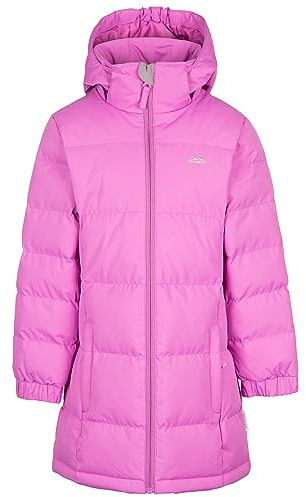 Trespass Girls Padded Jacket Windproof Water Resistant Hooded School Coat Tiffy