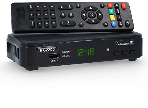 [ Test SEHR GUT, Note 1.2 *] Zehnder HX 2200 Sat Receiver mit Aufnahmefunktion, HD fähig, Full HD, Digital Sat-Receiver für Satellitenschüssel Satelliten Satellit TV Fernseher, HD-Receiver, HDMI