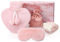 Kaisibum Wärmflasche mit Bezug Flauschig Socken Damen und Schlafmaske 1L Wärmeflasche Handwärmer für Erwachsene&Kinder Geburtstag Geschenk für Frauen Mama Freundin Lehrer Mädchen