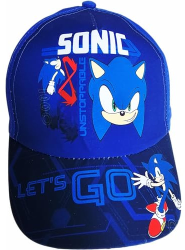 ILS I LOVE SHOPPING Chapeau avec visière Garçon/Enfant Casquette de Baseball Réglable pour Sonic Bleu, bleu ciel, taille unique