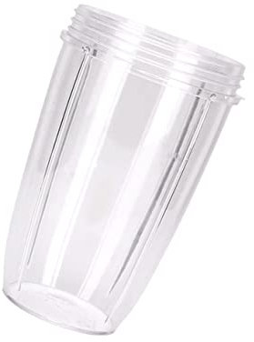 MAGICLULU Large 24oz Plastic Blender Jar Replacement Cup Handheld Mixer Portable Electric Container Lid Juicer Shaker