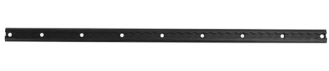 Lybunair L Track Rail, 3.3ft Sturdy Aluminum with Drilled Holes, Robust Tie Down Solution for Truck Beds, Trailers, and Securing Motorcycles, ATVs, and Garden Equipment (Black)