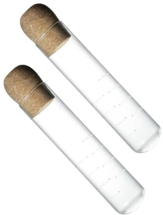 Gatuida 2 Piezas Infusor De Té De Vidrio Transparente Colador De Té Con Tapa De Corcho Filtro De Para Sueltas Para Tazas y Vasos Uso Diario