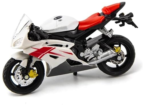 HFMXZHI Modèle réduit de Moto Modèle Réduit De Voiture en Alliage, Jouet Collection, Cadeaux Moto pour R6 1:18 Métal Moulé sous Pression(White)