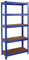 House of Home - Heavy Duty Garage Shelving Unit - Powder Coated Racking with 5 MDF Shelves, Ideal for Garage, Shed, Warehouse Storage - 875 kg Max Load Units - Blue - 70 x 30 x 150 (cm)