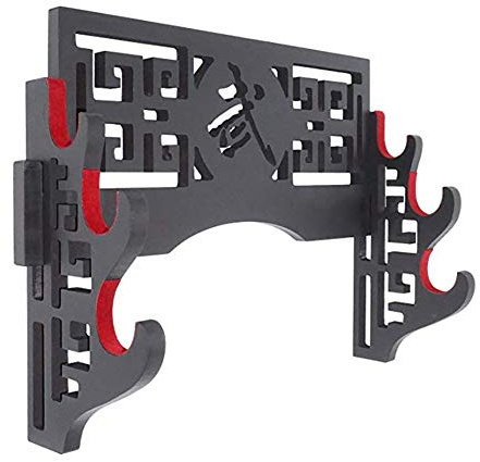 SHULI Support d'épée à Fixation Murale Support d'épée Samourai Japonais Support pour présentoir d'épées et épées standard-3-Tier