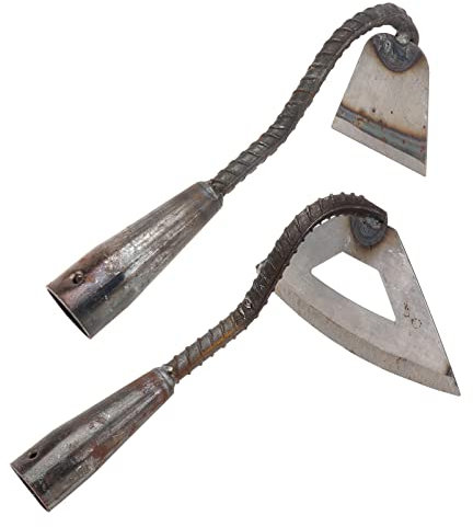 Happyyami 2pièces Outils De Jardinage Extérieur De Désherbage Plongée Manganèse Gris