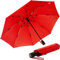 iX-brella Sturmschirm Voll-Fiberglas Taschenschirm groß 106 cm - mit farbigen Speichen - rot