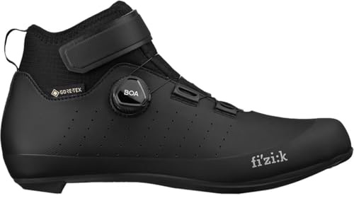 Fizik Tempo Artica GTX Gore-Tex, Road Cycling Waterproof Winter Shoes, Black, 13.5-14