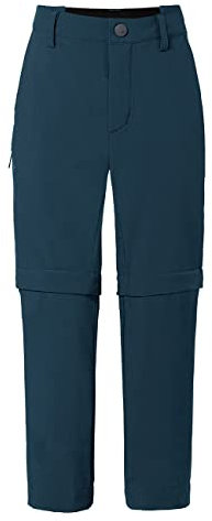 VAUDE Unisex Kinder Kids Detective Stretch Zo Pants Ii Hose, Dark Sea, 122-128 EU