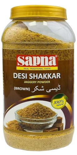 Jaggery Powder-Gur Powder-Goor-1 Kg Natural Sweetener for Diverse Recipes - Indian Sugar Cane Substitute - No Preservatives, No Artificial Flavors