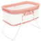 UBRAVOO Babybett, 2-in-1-Babybetten und Babywiegen, Einfach Zusammenklappbares Reisebett mit Matratze Inklusive, Multifunktionales Stubenwagen Baby für Neugeborene-Rosa
