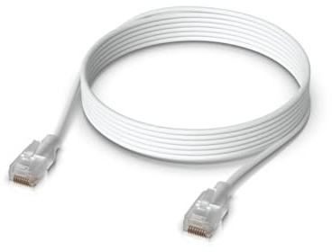 Ubiquiti UACC-Cable-Patch-EL-3M-W cable de red Translúcido, Blanco Cat6