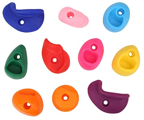 Tentes d'escalade, Mur d'escalade de Roche 10pcs l'escalade Multicolore Large Rock Tescing Tiers Extérieure Rock Talle Rock Tente Rock Rock Rocking Grips (Small 10 Packs) (Packs de Taille Moyenne