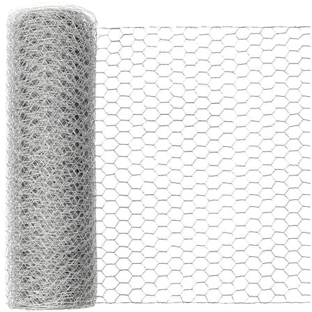 SZLIFE Grillage à Poules en Rouleau, clôture de Protection pour Arbres, clôture de Cour, Grillage Hexagonal, barrière pour Animaux, pour Animaux de, 0.4 M X 5 M