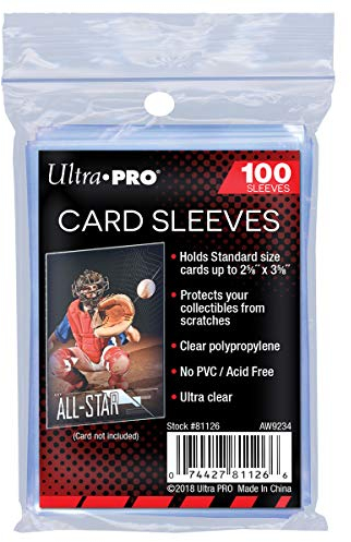 Ultra Pro - AW11739 - Card Protector Sleeves - - Transparent - 100 Piece