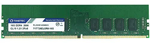 Timetec Hynix IC DDR4 2666MHz PC4-21300 Unbuffered ECC 1.2V CL19 288 Pin UDIMM Server Memory RAM Module Upgrade (16GB)