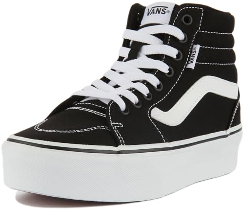 Vans Damen Filmore Hi Platform Sneaker, (Canvas) Black/White, 40 EU