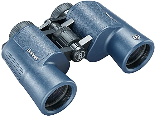 Bushnell - H2O 2-10x42 Dark Blue Porro - Fully Multicoated - Waterproof/Fogproof - Twist Up Eyecups - Watersport - Boating