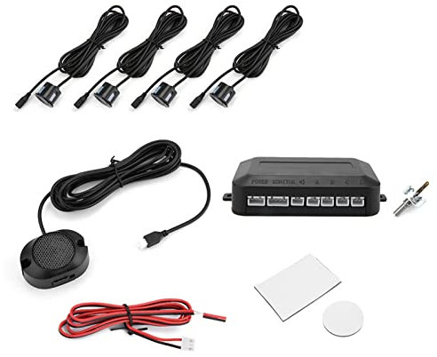 Accessoires Capteur de stationnement de voiture, capteur de stationnement de voiture Kit de inverseur Avertissement Système de sonde d'indicateur de son 12Vradar de recul voiture