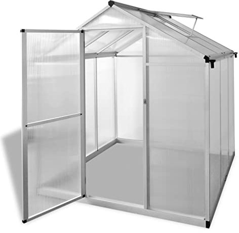 YEZIYIYFOB Serra in alluminio rinforzato, 3,46 m², 190 x 182 x 195 cm, protezione antigelo, per piante, protezione invernale, piccola casa per pomodori