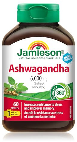 Jamieson Ashwagandha 6000mg 60 Capsules