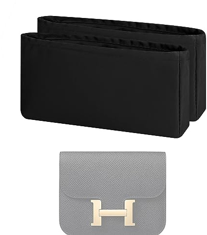 XYJG Silk Purse Organizer Insert Fits Constance (19, Black)