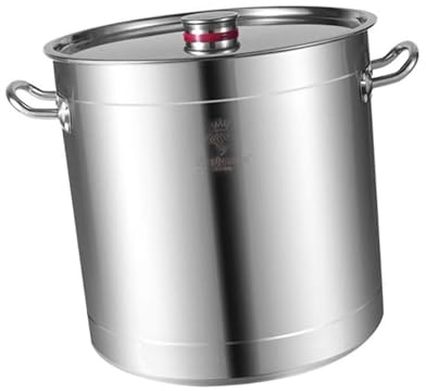 THEGA Stock Olla - Olla para Sopa - Olla De Cocina, Olla Sopera, 15-80L Cubeta para Sopa De Acero Inoxidable, Cubeta para Estofado/cubeta para Almacenamiento De Aceite con Tapa (Size : 80L)