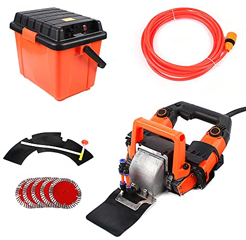 Triturador de hormigón para muros, 5200 W, fresadora ranurada, 10500 r/min, fresadora de ranura eléctrica, ranuradora de pared, ranura de 90 grados, ángulo para cortar mármol, granito, hormigón