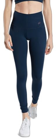 DITCHIL Mallas Deporte Mujer Leggins Vanilla Marino Running Fitness Yoga Gimnasio Talla M