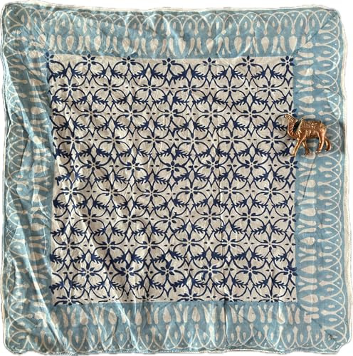 RadhagovindHandicraft Organic Cotton Bandana Moselle, Bandana Scarf, Paisley Design Scarf, Vibrant Color, Premium-Quality, Summer and Winter scarf, amazing Design traditional bandanas