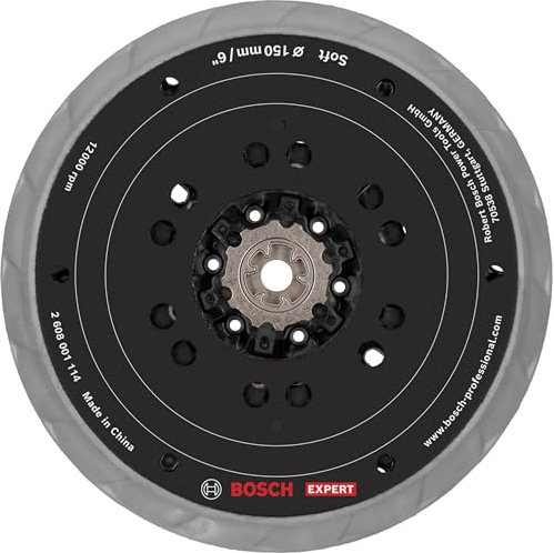 Bosch 1x EXPERT Multihole Schleifteller, 150 mm, weich (Ø 150 mm, weich, Professional Zubehör Exzenterschleifer)