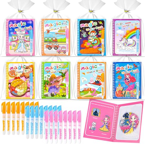 GOLDGE Libros Mágicos Agua 24 Pack, Regalos Cumpleaños Niños Colegio