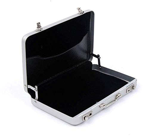 Estuche para tarjetas de visita, Maleta Portatarjetas de visita Estilo innovador Metal Multi Credit Name Card Wallet Case (Plata)