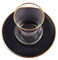 KARACA Retro Anthrazit Teeset für 6 Personen Teeservice, Türkische Teegläser mit untertasse, Cay Bardagi Set, Türkischer Tee, Glas, Cay Seti, Teeteller, Tea