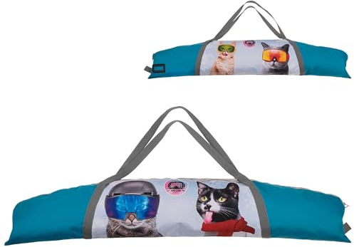 Sacco da sci per bambini, per snowsport e sci, Cats/Dogs/Snowcraft 6 in 1 2022 (Cats, 123 cm)