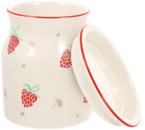 PRETYZOOM Besteckhalter aus Keramik werkzeugträger messerbänkchen Utensilienzubehör Gelbe Küchendekoration Utensilienversorgung Essstäbchen-Abtropfhalter Multifunktion Gerät