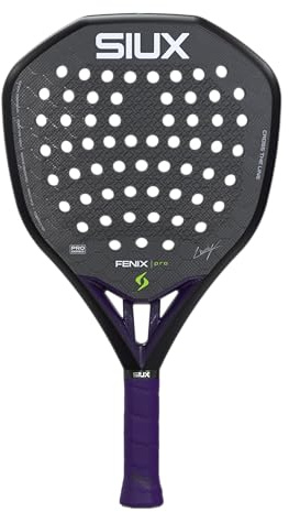 Siux - Pala de Pádel Fenix Pro 2026 Black Nivel Profesional Forma Diamante - máxima Potencia en Ataque
