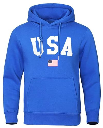 Sweat Jacket Men's Hoodie Neck Comfortable Fit Casual Shirts Vintage Fitness Long Worker Hoodie Sports Jacket Warm Crew Neck Jogging Hoody Patriotic American Flag Distressed Pullover