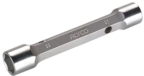 Alyco 191457 – Rohr-Steckschlüssel Sechskant Phillips Bocas geschmiedet Une 16586 satiniert verchromt 27 X 29 mm