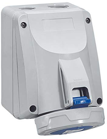 Legrand 555454 Prise saillie P17 IP66/67 32A, 200V~ à 250V~, 2P+T