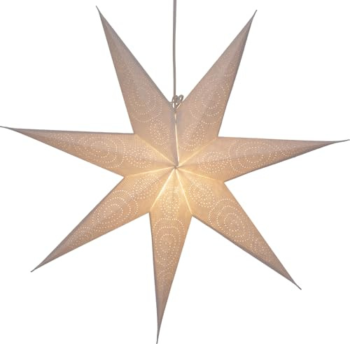 GURU SHOP Vikbar adventsbelyst pappersstjärna, julstjärna 60 cm - Surinam, stjärnfönsterdekoration